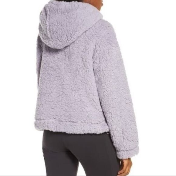 NWT Zella Cassie Faux Shearling Hoodie Size Large - Picture 4 of 14